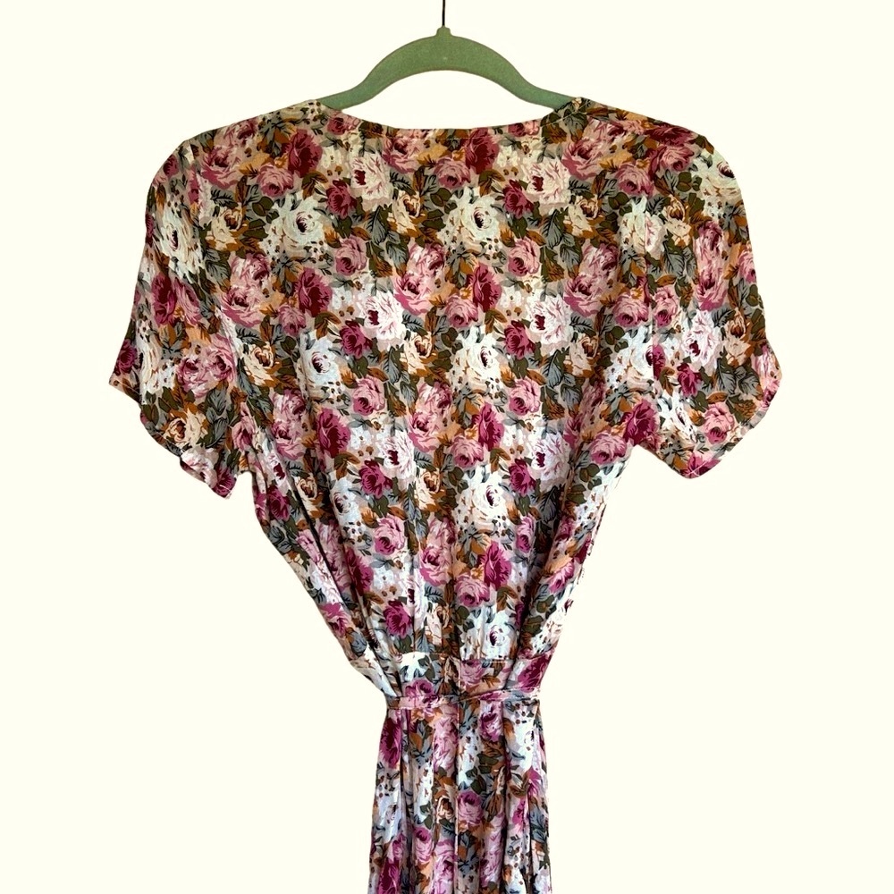 August wild Rose Maxi Wrap Dress in Desert Rose - Picture 16 of 16